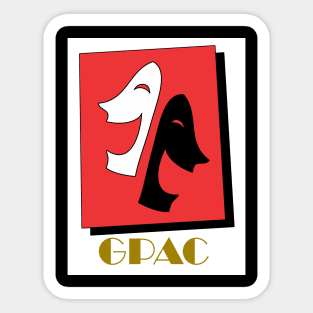 GPAC Logo Gold Text Sticker